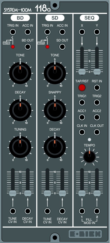 Roland system 100m M-118a tr-808 drum